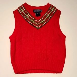 Holiday sweater vest for toddler